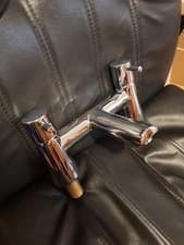 Image of Ideal standard cone bath filler deck mounted  tap chrome  quality tap b5110aa