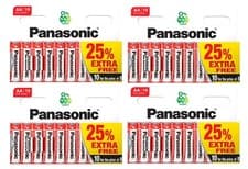 Image of Pack of 40 Panasonic AA Zinc Carbon Batteries LR6 MN1500 1.5V for Remotes