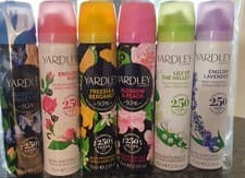 Image of Yardley London Body Spray Collection Pack of 6 x 75ml  GIFT WRAPPED 🎁