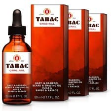 Image of 3x Tabac Original Beard & Shaving Oil 50ml