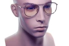 Image of TOM FORD Blue Block Eyeglasses FT5691 028 52mm Mens Medium Metal Pilot ROSE GOLD