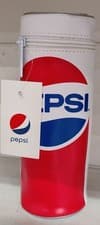 Image of VINTAGE Pringles Pepsi Pencil Case Retro HELIX pen holder faux leather NEW