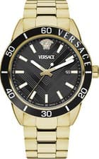 Image of Versace VEYCA0724 Greca Urban black gold Stainless Steel Men's Watch NEW