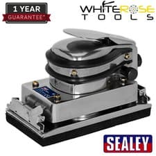 Image of Sealey Air Flat Bed Sander 165 x 90mm Air Tool Garage Workshop Bodywork