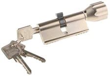 Image of Abus Brass Euro Cylinder Lock, 40 x 40mm (61mm)