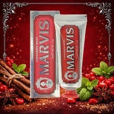 Image of Marvis Cinnamon Mint Luxury Toothpaste 25ml Travel Size