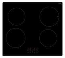 Image of 4 zone induction hob 60cm, 2 boost, fast heat up hob with hard wiringblack color