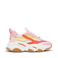 Image of STEVE MADDEN Womens White & Pink Possesion-E Trainers UK 5 BRAND NEW Ref 1309