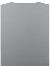 Image of 355) Curved Splashback Stainless Steel 70x75cm