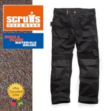 Image of Scruffs Mens Work Trousers: Non-Holster, Lightweight, Durable - Black