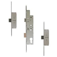 Image of FULLEX Crimebeater 20mm Lever Operated Latch & Deadbolt Twin Spindle - 2 Dead Bo