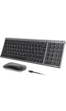Image of seenda WGJP-031B Wireless Keyboard Mouse Set, Ultra Thin Compact Rechargeable.