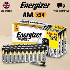Image of Energizer AAA Alkaline Power Batteries – Long Lasting, 1.5V Cells Pack of 24
