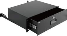 Image of Tecmojo 3U Rack Drawer Lockable 19" Server Cabinet Mount with Cable Holes