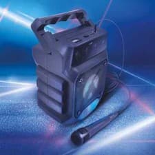 Image of Equatech Mini Karaoke Machine with microphone Disco bluetooth Speaker LED lights