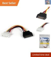 Image of Compact 6-Inch SATA to LP4 Power Adapter for Efficient Device Connectivity