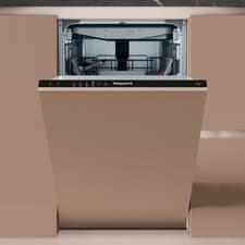 Image of Hotpoint ActiveDry Integrated Slimline Dishwasher - Black control HP4ID11CS80UK
