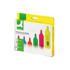 Image of Q-Connect Assorted Highlighter Pens (Pack of 6) KF01909
