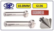 Image of 10.0MM COUNTERSINK BIT DORMER G136 HSS CSK BIT HSS 90 DEGREE STRAIGHT SHANK