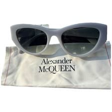 Image of Alexander McQueen AM0377S Sunglasses Grey Green Gradient 54 New 100% Authentic