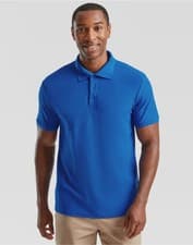 Image of 63204 FOTL Mens 65/35 Heavy Polo Shirt Short Sleeve Casual ROYAL BLUE SMALL