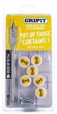 Image of Curtain Fixing Kit for Plasterboard Walls, 6 Pack - GPCURTKIT