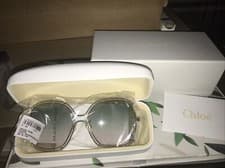 Image of BNIB CHLOE Gold Havana/ Green Sunglasses CE129S 751 59 New 5530