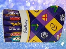 Image of Premium Cadbury Xmas Stocking Treat Box – 6 Chocolate Bar Gift Selection 174g