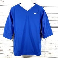 Image of Nike Baseball Jacket Short Sleeve Team Blue Size Large 897383-493 $85