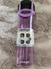 Image of Contigo Autopop 720ml BPA-Free Water Bottle 100% Leakproof Pink Dishwasher Safe