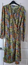 Image of Quiz Ladies Floral Ditsy Wrap Around Dress Size 8 New Lightweight