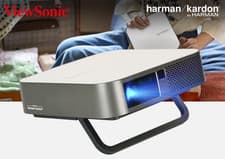 Image of ViewSonic M2e Smart Portable LED Projector 1080p Full HD 400 ANSI Harman Kardon