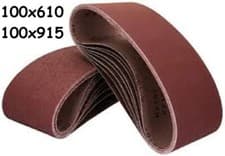 Image of Sanding Belts 100mm x 610mm - 100mm x 915mm - 40 60 80 120 180 Grit Belt Sander