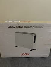 Image of Logic Convector Heater 2000W 2 Heat Settings White Electric Heater with Timer
