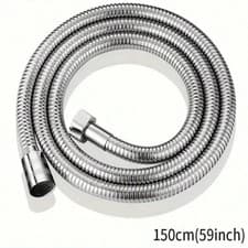 Image of Premium Flexible Stainless Steel Shower Hose Chrome Bathroom Bath Pipe 1.5m - 3m