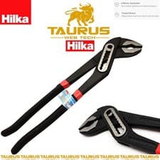 Image of 16" HILKA 400mm Water Pump Pliers 9 Position Box Joint DIY All Purpose Jaws UK