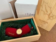 Image of Swatch GZ189 Xmas Holly pack 2004 watch