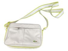 Image of LACOSTE SHOULDER CAMERA BAG Horizontal Vintage L71 Casual 22 Dove Grey NEW