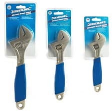 Image of Silverline Adjustable Spanner Wrench Soft Grip Handle 200mm, 250mm or 300mm