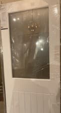 Image of Suffolk 1 Light Internal White Primed Door with Clear Glass Product Code GWPSUF1