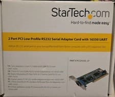 Image of Startech.com 2 Port PCI Low Profile RS232 Serial Adapter Card with 16550 UART