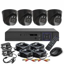 Image of CCTV Camera System 4 Channel DVR 4 Outdoor HD Security Cameras 1TB Hard Drive UK