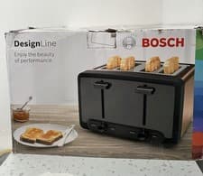 Image of Bosch DesignLine 4 Slice Toaster Copper Black Retail Return Excellent Condition