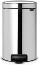 Image of Brabantia NewIcon Pedal Bin 12L Soft-Closure Rubbish Waste Bin Removable Inner