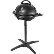 Image of George Foreman Grill Indoor Outdoor Barbeque BBQ Grilling Smoker 22460 Freestand