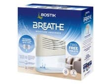 Image of Bostik Breathe Moisture Humidity Damp Absorber Unit Dehumidifier Plus 2 Refills