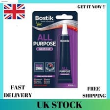 Image of BOSTIK All Purpose Clear Adhesive Quick Drying Extra Strong Glue - 20ml