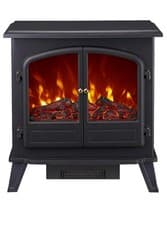 Image of Focal Point Weybourne 1850W Matt black Electric Stove (H)670mm (W)635mm