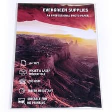 Image of 50 Sheets A4 Photo Paper Card 200 gsm Double Sided Glossy High Quality Printing