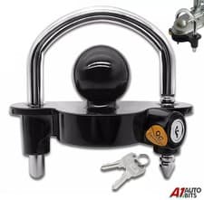 Image of High Security Hitch Lock Caravan Trailer Hitch Coupling Tow Ball Lock Universal